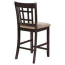 Coaster Furniture Lavon 105279 Wood Counter Chair - Tan and Espresso (Set of 2) IMAGE 6
