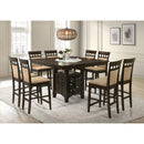 Coaster Furniture Gabriel 100438 52-inch Counter Height Dining Table - Cappuccino IMAGE 9
