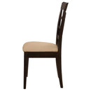 Coaster Furniture Gabriel 100772 Lattice Back Dining Side Chair - Cappuccino (Set of 2) IMAGE 4