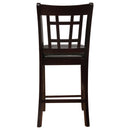 Coaster Furniture Lavon 102889 Wood Counter Chair - Black and Espresso (Set of 2) IMAGE 6