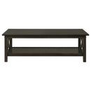 Coaster Furniture Rachelle 5909 3-piece Rectangular Coffee Table Set - Deep Merlot IMAGE 3