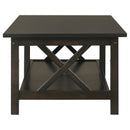Coaster Furniture Rachelle 5909 3-piece Rectangular Coffee Table Set - Deep Merlot IMAGE 4