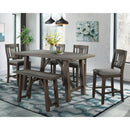 Elements International Cash DCS100 6 pc Counter Height Dining Set IMAGE 1