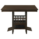 Coaster Furniture Jaden 100958 Square 47-inch Counter Height Dining Table - Espresso IMAGE 6