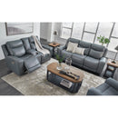Signature Design by Ashley Mindanao U59504U1 2 pc Power Reclining Living Room Set - Steel IMAGE 2