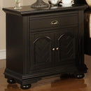 Elements International Brook 1-Drawer Nightstand BP800NSB IMAGE 1