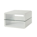 Coaster Furniture Elana 703267 1-shelf Rectangular Side End Table - White High Gloss IMAGE 1