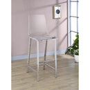 Coaster Furniture Juelia 100295 Clear Acrylic Bar Chair - Chrome (Set of 2) IMAGE 9