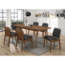 Coaster Furniture Redbridge 106591 75-inch Extension Leaf Dining Table - Natural Walnut IMAGE 4