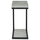 Coaster Furniture Beck 902933 Engineered Wood C-Shape Sofa Side Table - Cement IMAGE 2