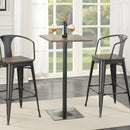 Coaster Furniture Cavalier 100730 Square 24-inch Pub Height Bistro Bar Table - Dark Elm IMAGE 2