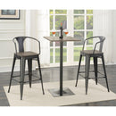 Coaster Furniture Cavalier 100730 Square 24-inch Pub Height Bistro Bar Table - Dark Elm IMAGE 3