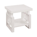 Coaster Furniture Schmitt 705707 Rectangular Side End Table - White High Gloss IMAGE 1