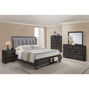 Crown Mark Jaymes California King Upholstered Sleigh Bed with Storage B6580-K-HB/B6580-K-FBD/B6580-CK-RAIL IMAGE 5