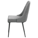 Coaster Furniture Alan 190442 Fabric Upholstered Dining Side Chair - Grey (Set of 2) IMAGE 4