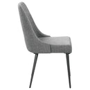 Coaster Furniture Alan 190442 Fabric Upholstered Dining Side Chair - Grey (Set of 2) IMAGE 8