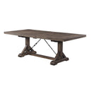 Elements International Finn Dining Table with Trestle Base DFN100DT/DFN100DB IMAGE 2