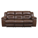 Signature Design by Ashley Stoneland Reclining Leather Look Sofa 3990488 IMAGE 1