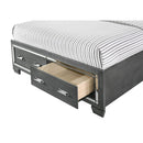 Elements International Titanium King Platform Bed with Storage TT100KH/TT150KF/TT150KFS/TT150QKR IMAGE 4