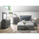 Elements International Titanium King Platform Bed with Storage TT100KH/TT150KF/TT150KFS/TT150QKR IMAGE 5