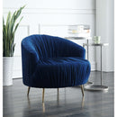 Elements International Princeton UPC286101GC Accent Chair - Broadway Navy IMAGE 3