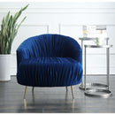 Elements International Princeton UPC286101GC Accent Chair - Broadway Navy IMAGE 4