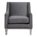Elements International Augusta UAG813100 Accent Chair - Otto Charcoal IMAGE 1