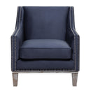 Elements International Augusta UAG812100 Accent Chair - Otto Navy IMAGE 1