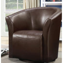 Elements International Rocket URT890100SWCA Swivel Chair - Rivera Brown IMAGE 1