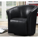 Elements International Rocket URT892100SWCA Swivel Chair - Rivera Black IMAGE 1