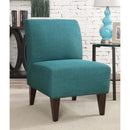 Elements International Scarlett USC087100CA Slipper Accent Chair - Heirloom Teal IMAGE 1