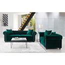 Elements International Greenwich UGW294300 Sofa - Broadway Emerald IMAGE 2