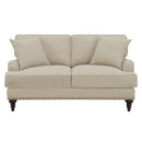 Elements International Abby UBB082200E Loveseat - Heirloom Natural/Linen IMAGE 1