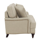 Elements International Abby UBB082200E Loveseat - Heirloom Natural/Linen IMAGE 2