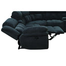 Elements International Santorini 6 pc Sectional - Conran Carbon IMAGE 2