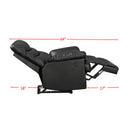 Elements International Palmdale UPL110105PCA Power Recliner - Black IMAGE 7