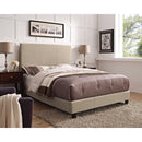 Elements International Jacky UJY082QBPCA Queen Platform Bed - Heirloom Natural IMAGE 1