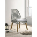 Coaster Furniture Nakia 110033 Woven Rope Dining Side Chairs - Grey (Set of 2) IMAGE 8