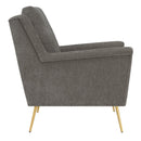 Elements International Cambridge Accent Chair - Cocoa IMAGE 3
