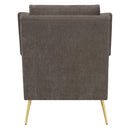 Elements International Cambridge Accent Chair - Cocoa IMAGE 4
