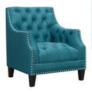 Elements International Norway UNW816100G Arm Chair - Otto Teal IMAGE 1