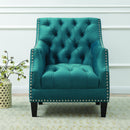 Elements International Norway UNW816100G Arm Chair - Otto Teal IMAGE 8