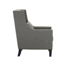 Elements International Whittier Accent Arm Chair - Westin Charcoal IMAGE 3