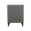 Elements International Whittier Accent Arm Chair - Westin Charcoal IMAGE 4