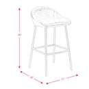 Elements International Braylon BBY300BSE Bar Stool - Khaki IMAGE 13