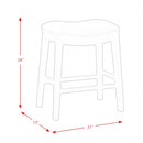 Elements International Fiesta LFS100CSTRD 24" Backless Counter Height Stool - Red IMAGE 11