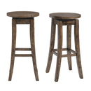 Elements International Finn DFN100BSWSBTWE 30" Swivel Backless Bar Stool IMAGE 7