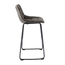 Elements International Seth BSH900BSE Bar Stool - Gray IMAGE 3