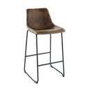 Elements International Wes BWS400BSE Bar Stool - Brown IMAGE 1
