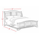 Elements International Cameron CM750KB King Panel Bed - Cherry IMAGE 3